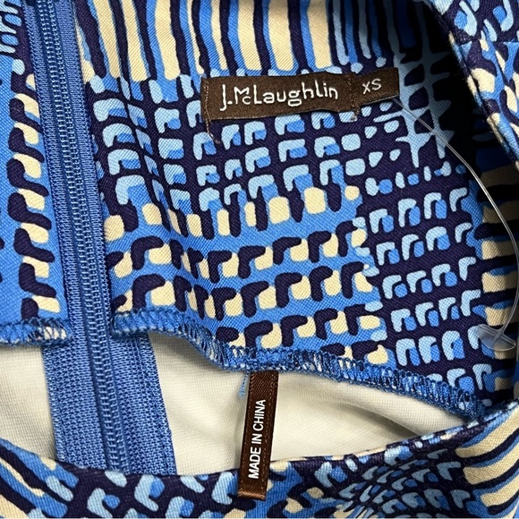 J. McLaughlin devon sleeveless sheath dress micro plaid XS - Picture 2 of 6